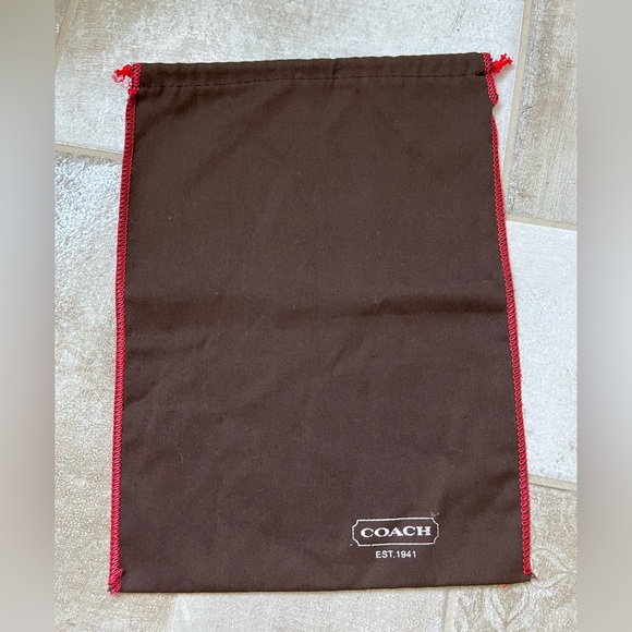Coach Brown Drawstring Dust Bag - Picture 3 of 3